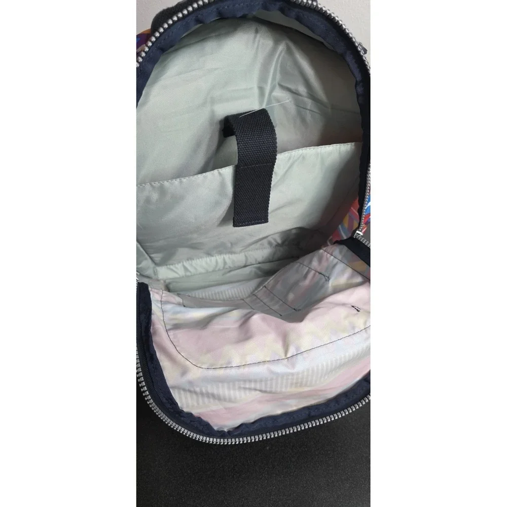 Kipling Backpack Clas Seoul Nylon Full Size Bag Weekend Travel‎ Aztec Tribal EUC